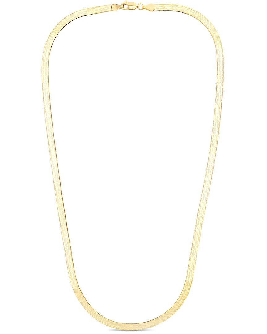 Italian Silver 14k Over  Chain Necklace