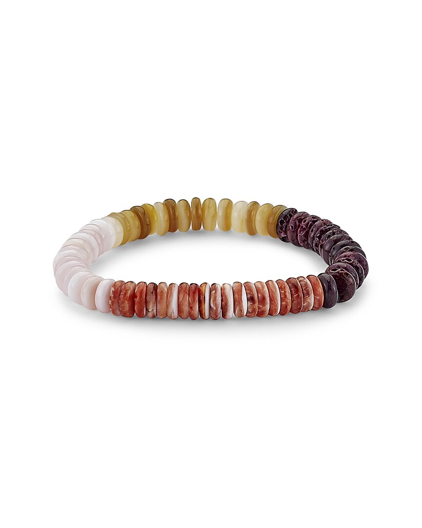 Samuel B. Gemstone & Pearl Stretch Bracelet