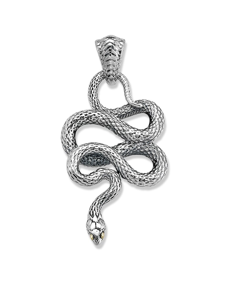 Samuel B. 18k & Silver Snake Pendant