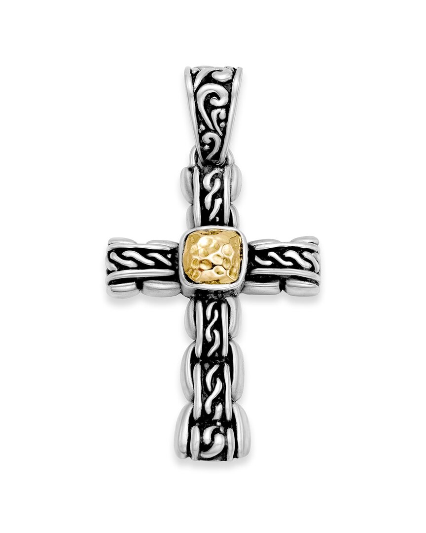 Samuel B. 18k & Silver Cross Pendant
