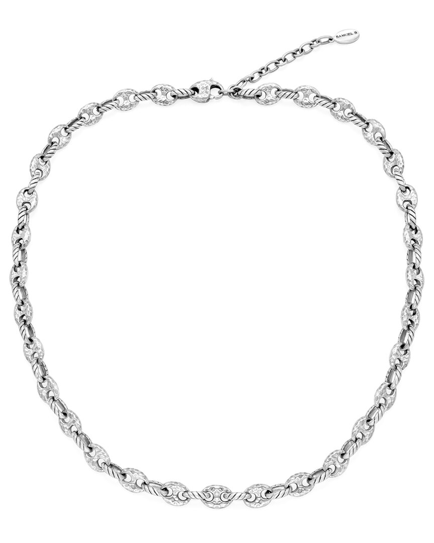 Shop Samuel B. Silver Hammered Necklace