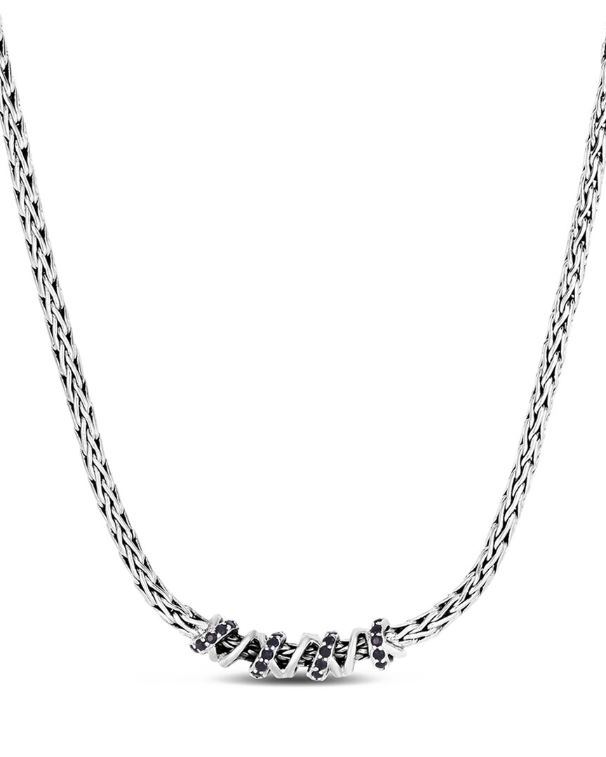 Phillip Gavriel Silver 0.47 Ct. Tw. Black Sapphire Necklace
