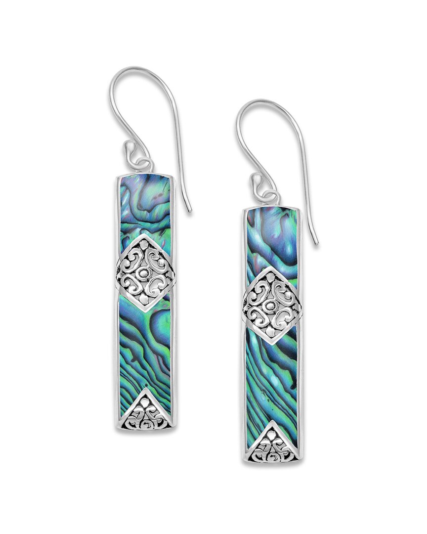 SAMUEL B. SAMUEL B. SILVER ABALONE EARRINGS