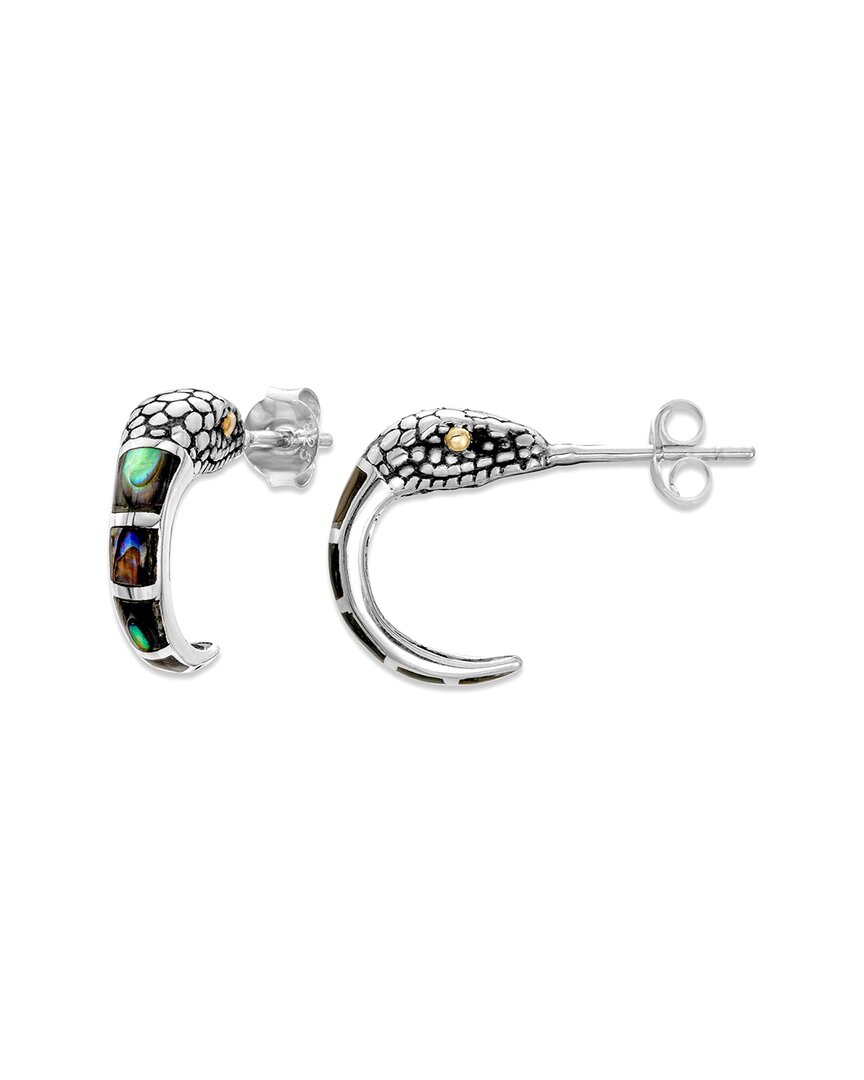 Samuel B. Silver & 18k Pearl Earrings