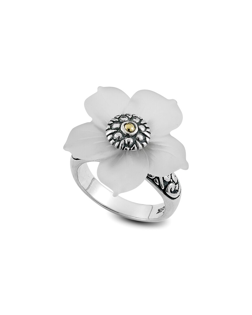 Samuel B. Silver & 18k Crystal Ring In Metallic