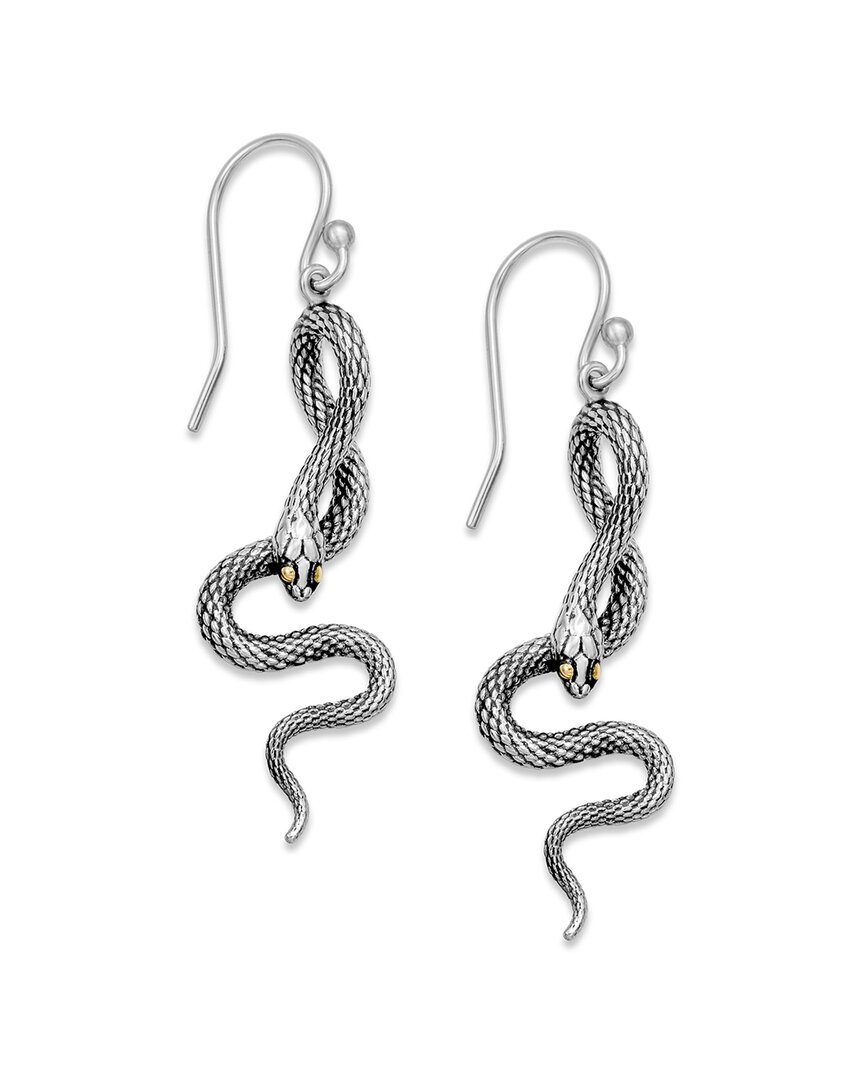 Samuel B. Silver & 18k Earrings