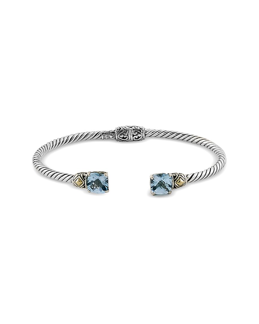 Samuel B. Silver & 18k Blue Topaz Bracelet