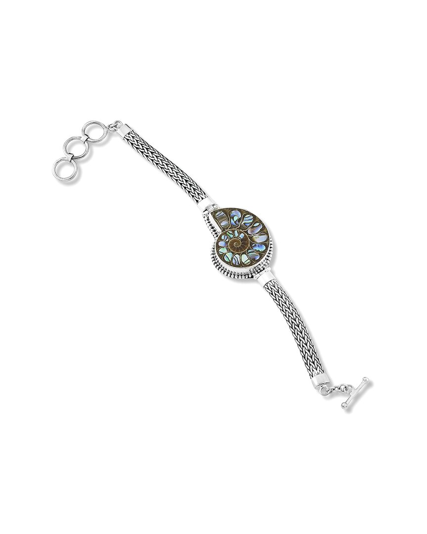 Samuel B. Silver Ammonite Pearl Bracelet