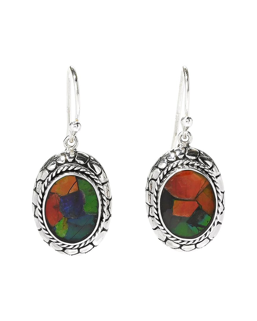 Samuel B. Silver Ammolite Pearl Earrings