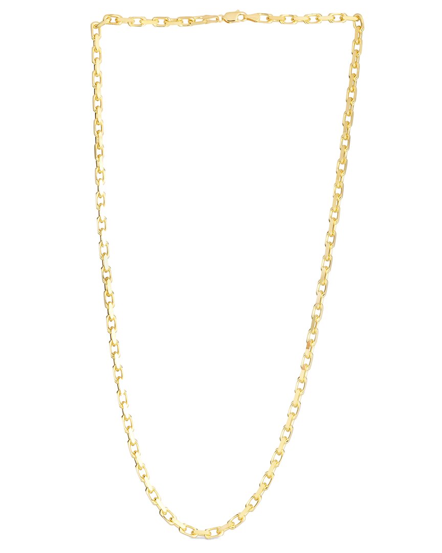 Italian Gold Gold Over Silver 3.4mm French Cable Chain Necklace
