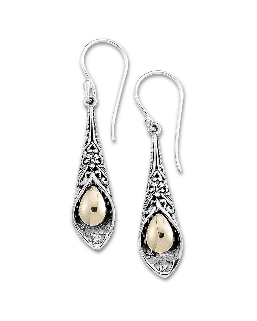 Samuel B. 18k Filigree Drop Earrings