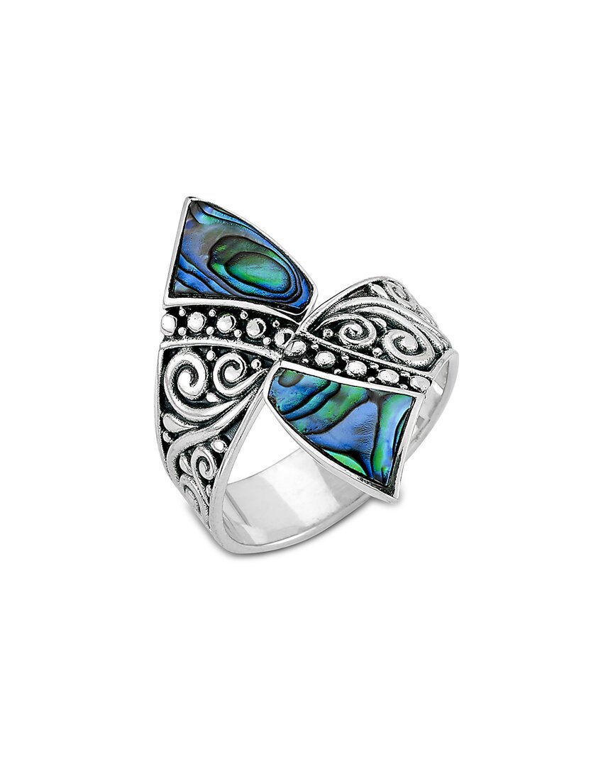 Samuel B. Silver Abalone Ring In Metallic