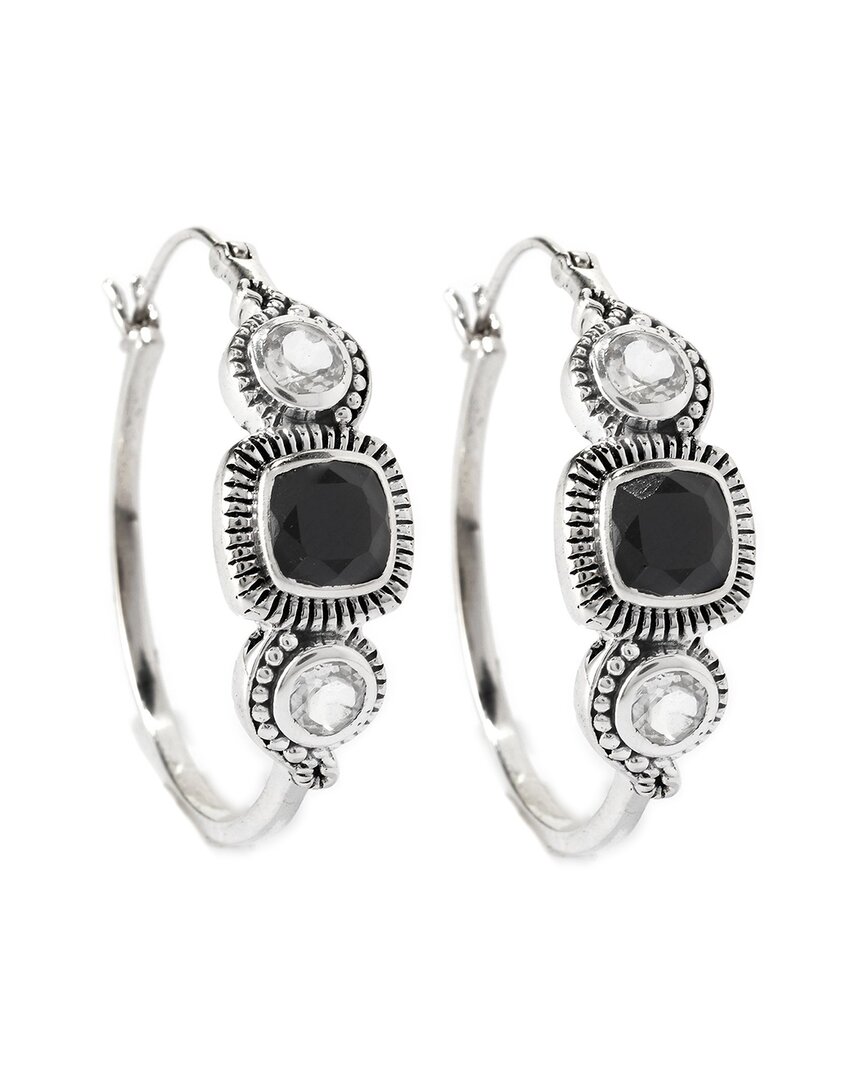Samuel B. Silver 2.60 Ct. Tw. Gemstone Earrings In Metallic