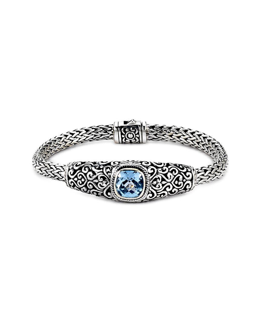 Samuel B. Silver 3.50 Ct. Tw. Topaz Bracelet In Metallic