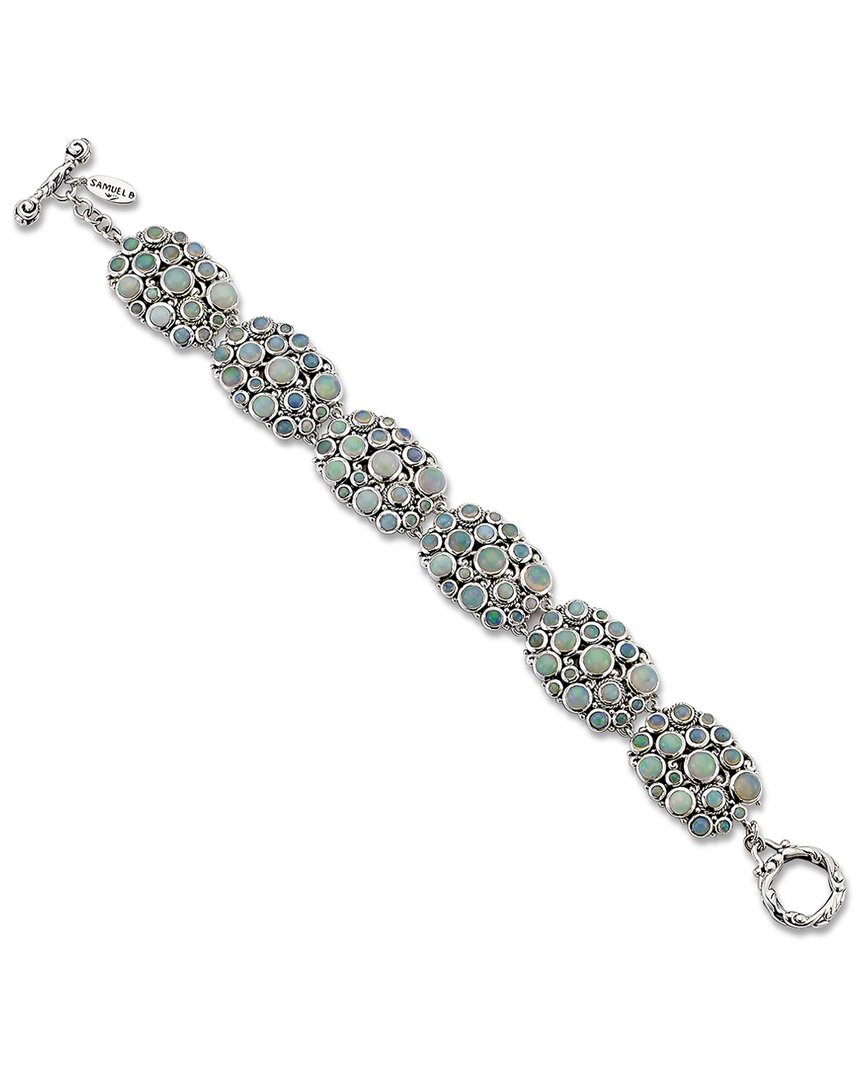 Samuel B. Silver 16.20 Ct. Tw. Opal Bracelet In Metallic