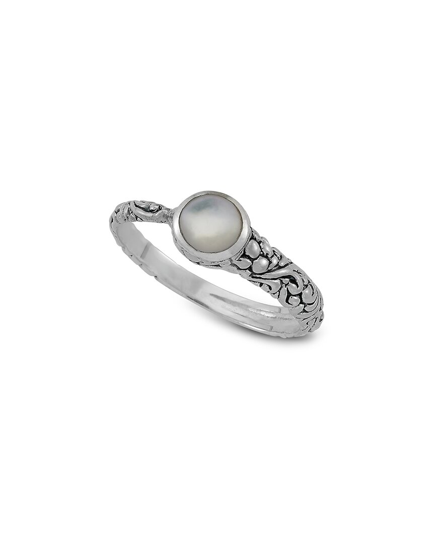 Samuel B. Silver 6mm Pearl Ring