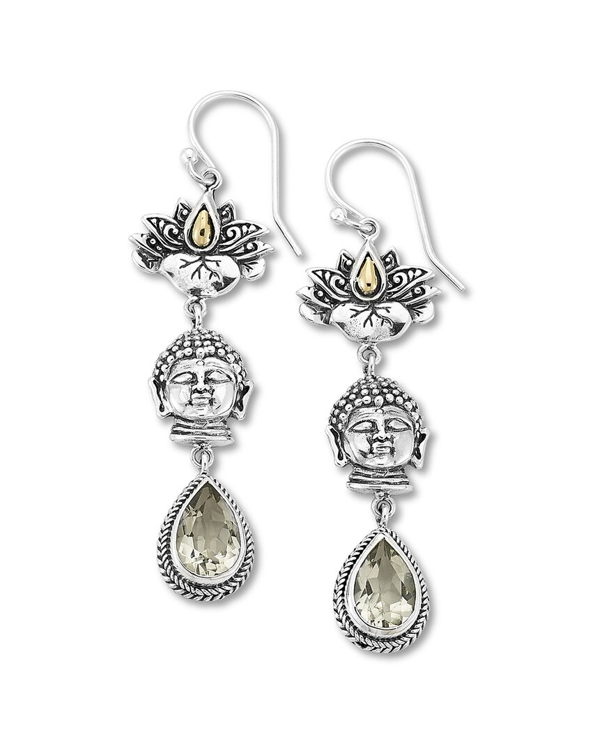 Samuel B. Silver 3.00 Ct. Tw. Amethyst Earrings In Metallic