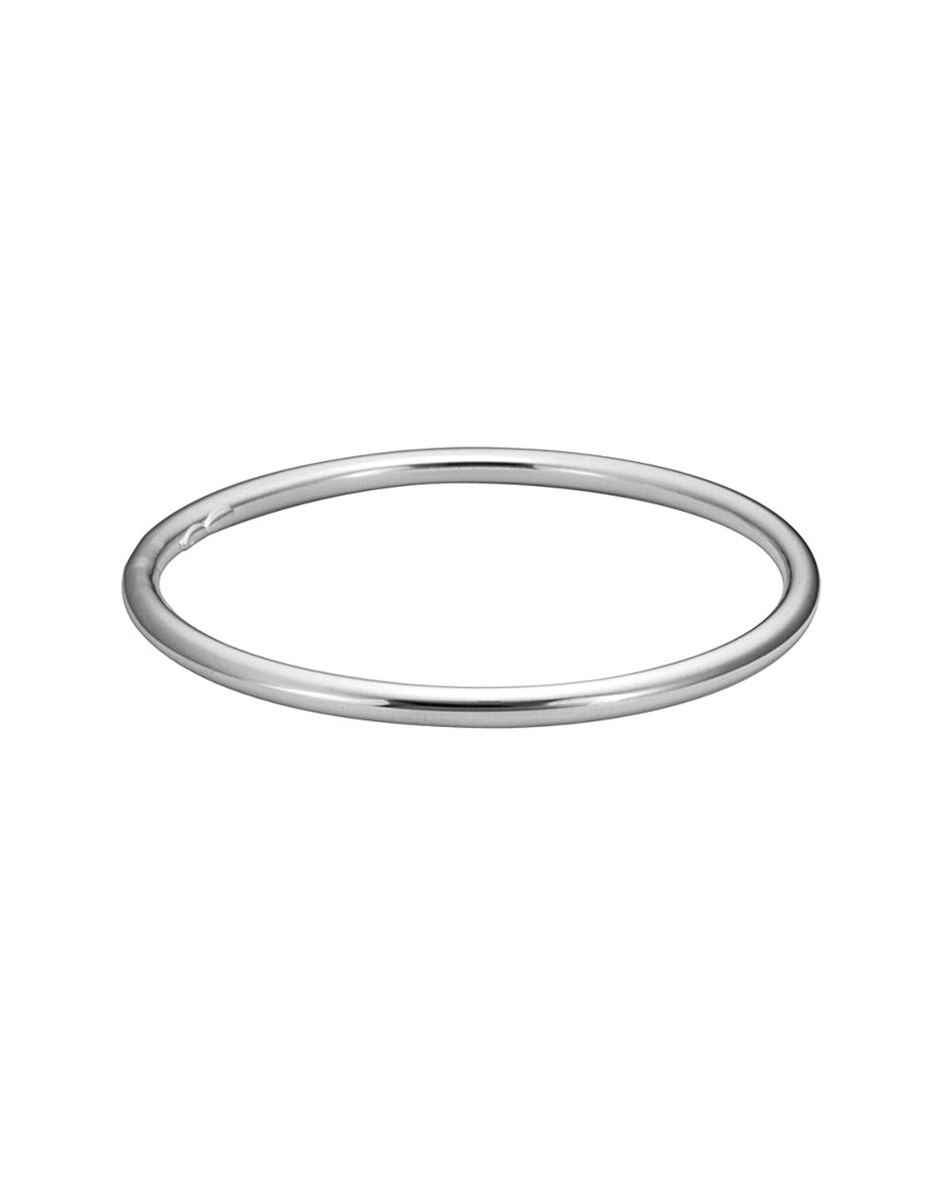 Italian Silver Silver Bangle In Metallic