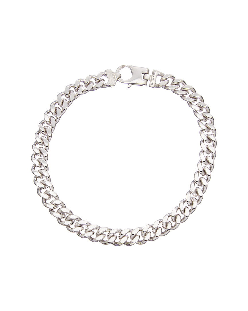 Italian Silver Curb Link Bracelet