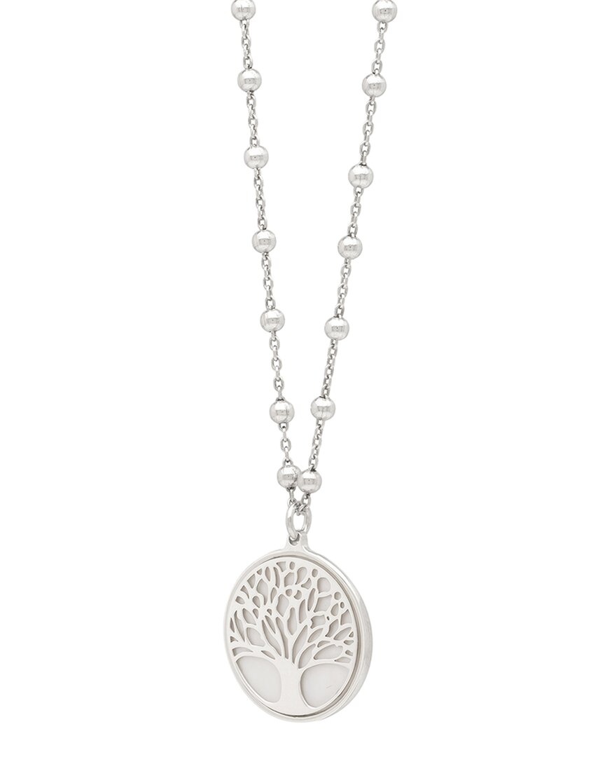 Shop Italian Silver Pearl Tree Of Life Necklace