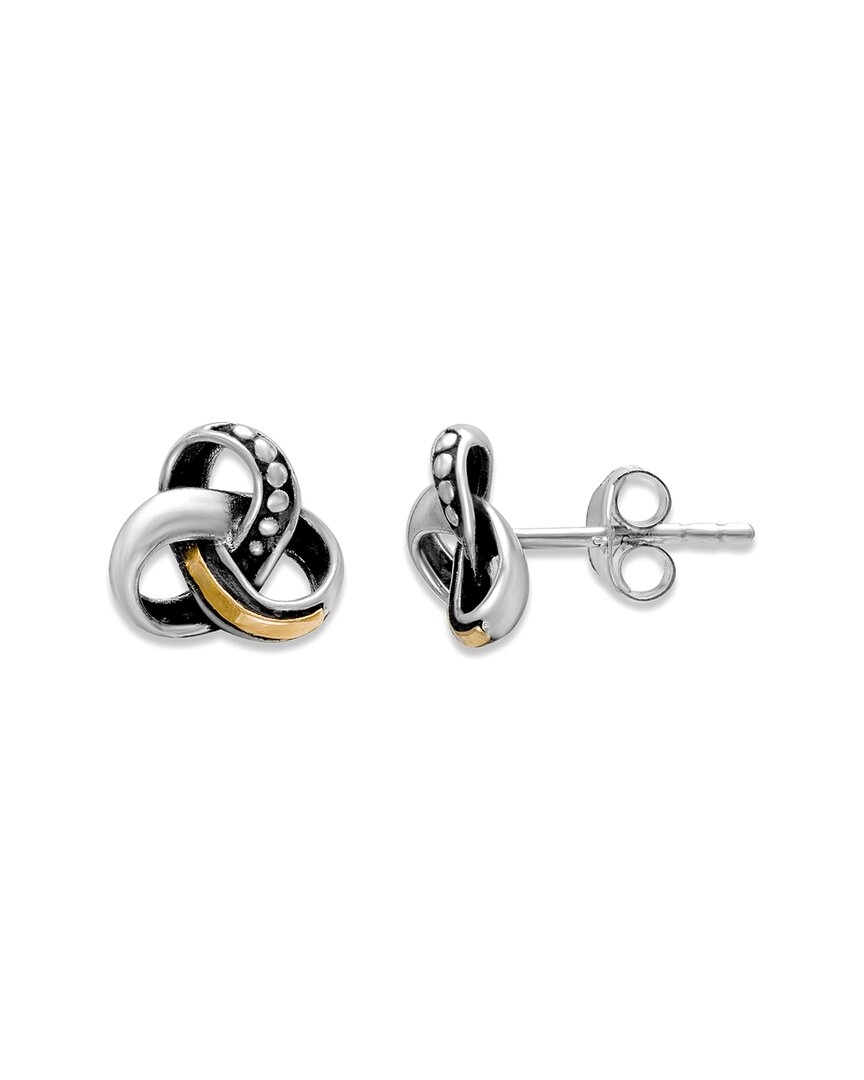 Samuel B. 18k & Silver Knot Studs