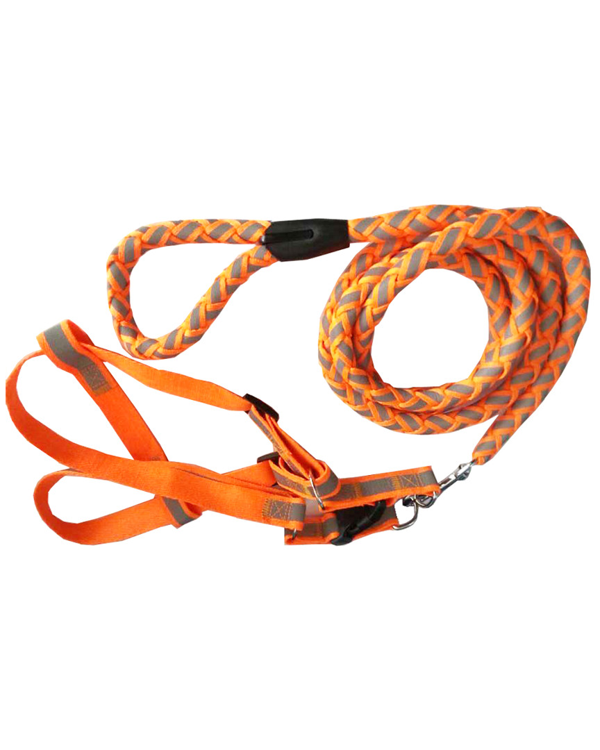 Pet Life Reflective Stitched Easy Tension Adjustab