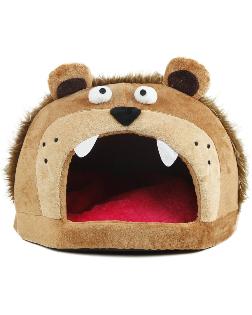 Pet Life Roar Bear Snuggle Plush Polar Fleece Pet Bed In Nocolor