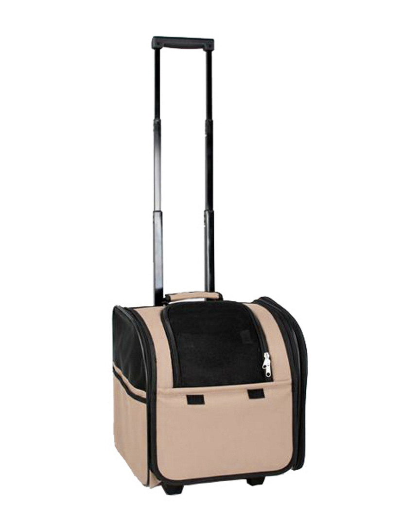 Pet Life Wheeled Airline Approved Travel Pet Carrier