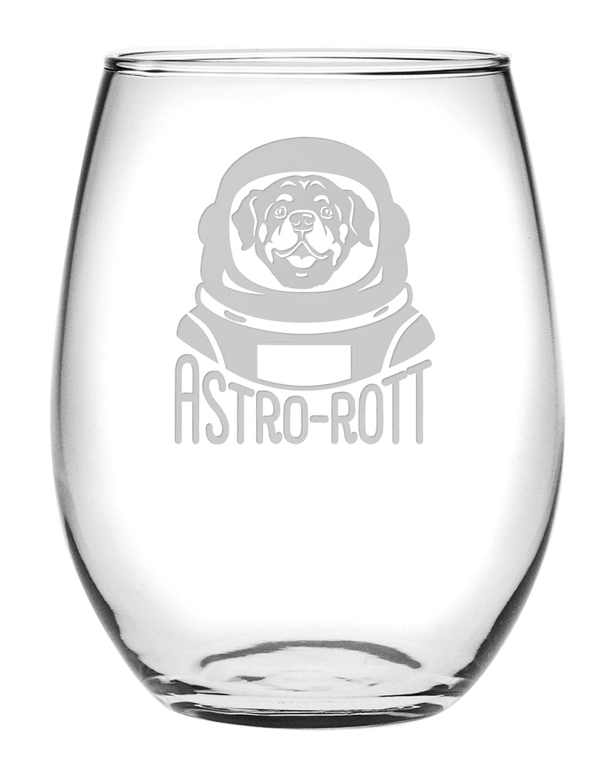Susquehanna Glass 21oz Astro-rott Stemless Wine Set Of 4