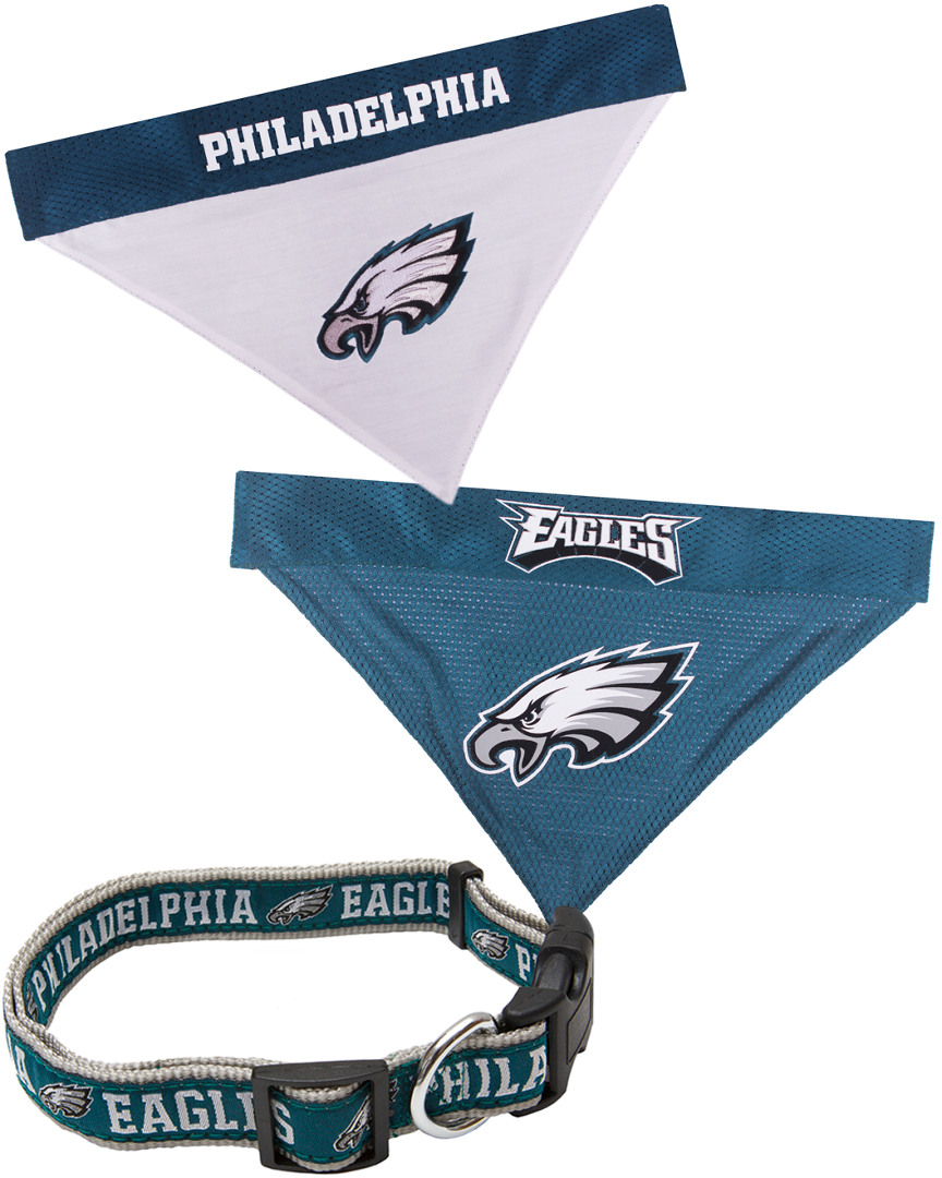 Pets First Philadelphia Eagles Leash & Reversible Collar
